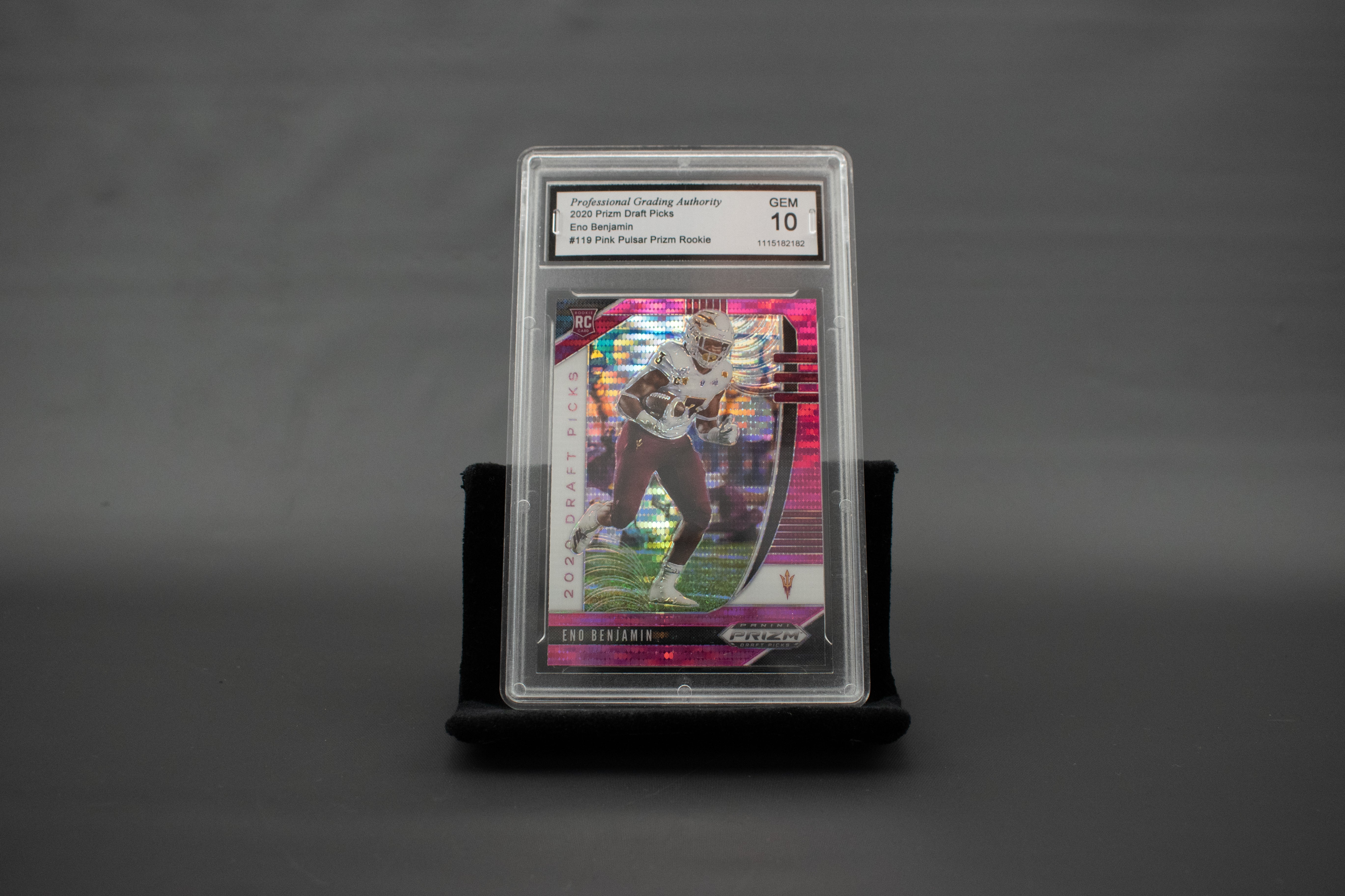 Eno Benjamin #119 Pink Pulsar Prizm Rookie 2020 Draft Picks Gem 10 Graded