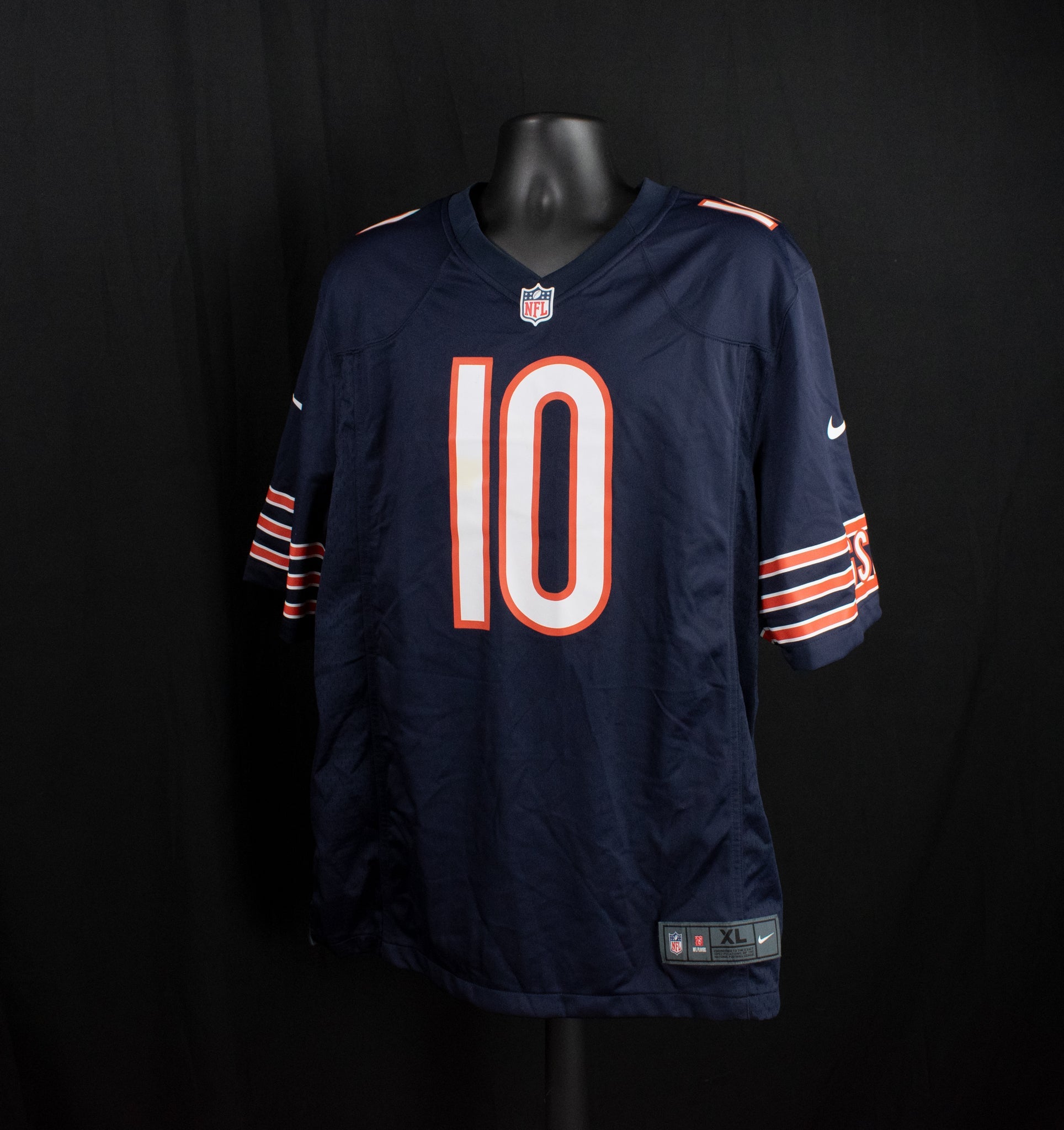 Chicago Bears Jersey Blue Nike On Field X-Large Adult NFL Jersey Mitch Trubisky #10 QB