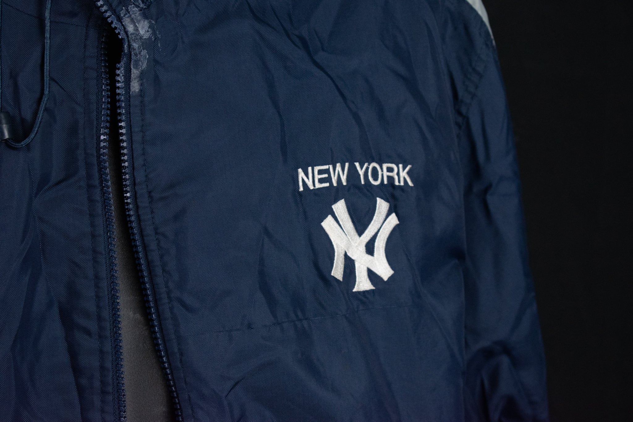 New York Yankees Puma Winter Jacket Reversal Adult X-Large Mens Hooded Coat