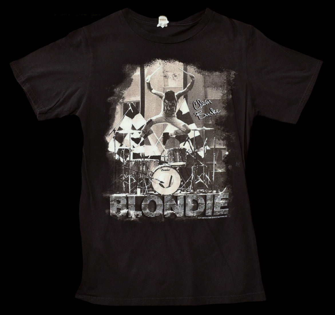 Blondie T-Shirt Small Black Short Sleeve Tee 2012 Oil Bend Authentic Anvil Shirt Adult
