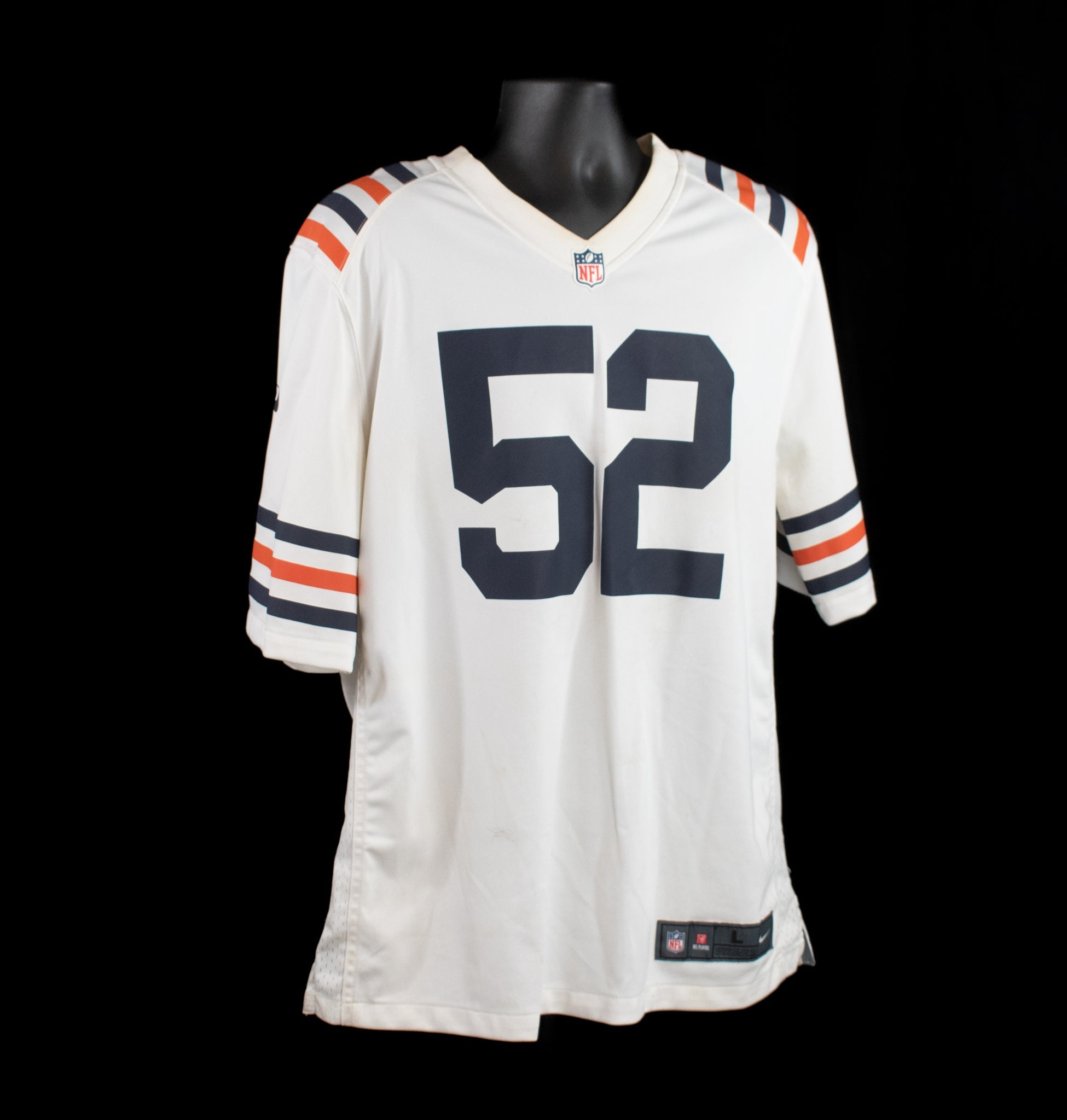 Chicago Bears On Field Nike White Jersey Khalil Mack 52 NFL Football Large