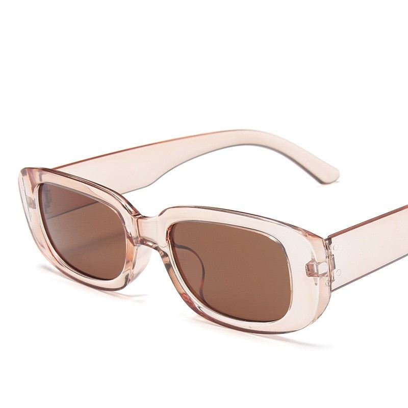 Classic Retro Square Sunglasses Women Brand Vintage Travel Small Rectangle Sun G