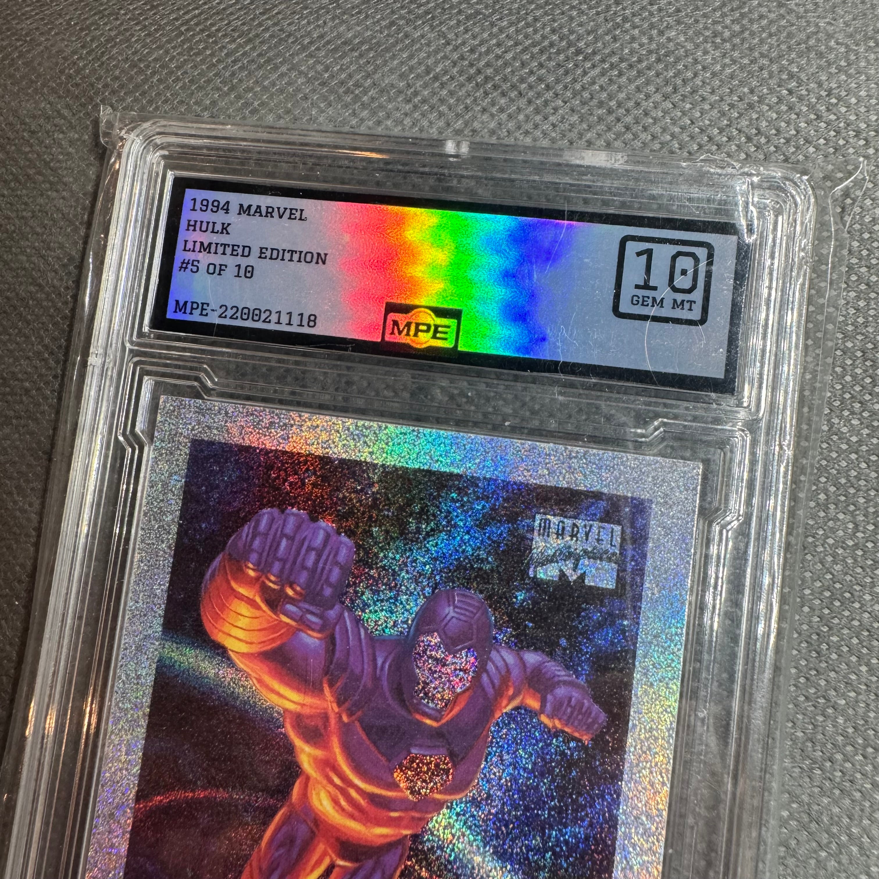 1994 marvel masterpieces gem mint 10 Iron Man