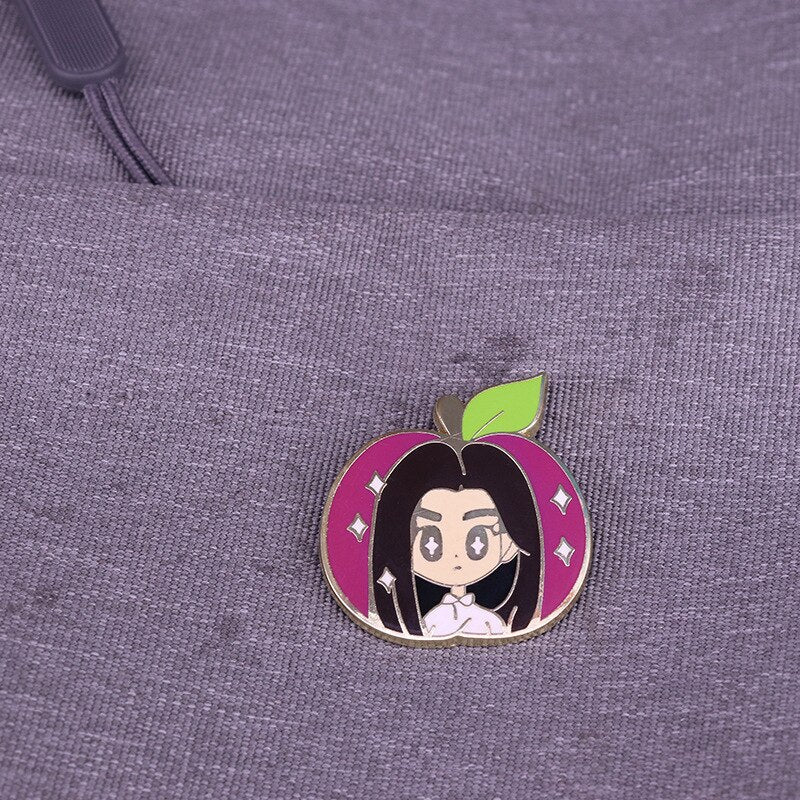 Cartoon Olivia Brooch cute Pink girl heart badge pop music fan accessories decoration