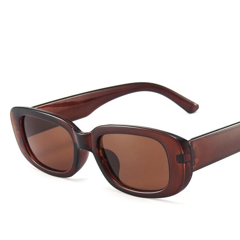 Classic Retro Square Sunglasses Women Brand Vintage Travel Small Rectangle Sun G