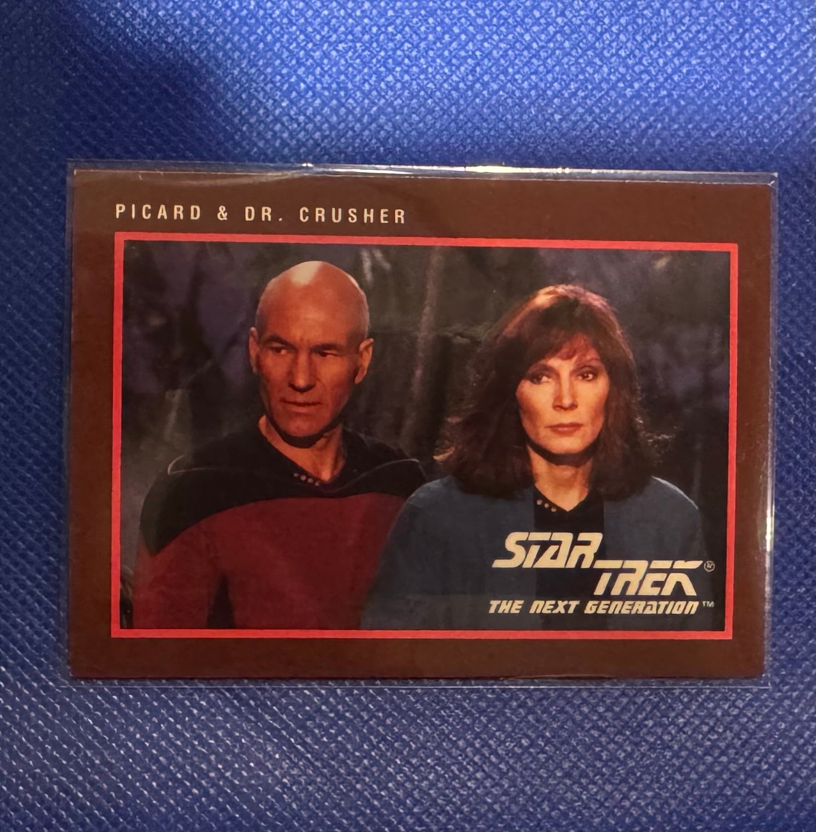 Star Trek Impel 1991 Card No.290 Picard and Dr Crusher