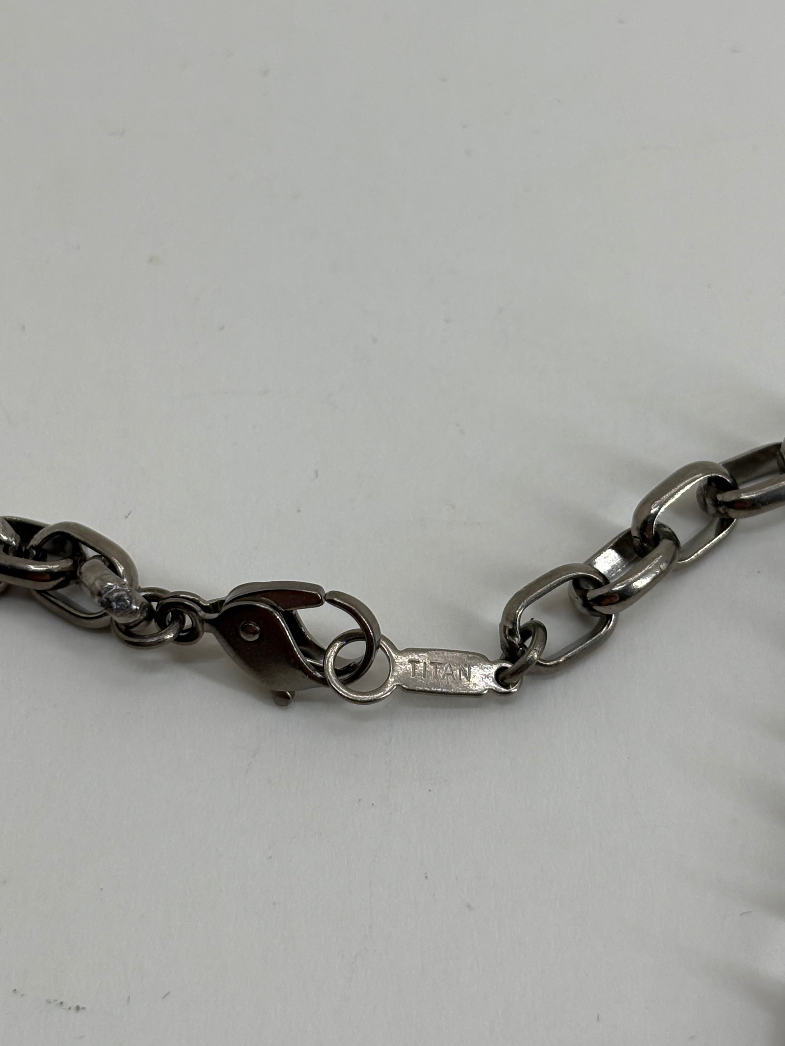 Schofer Germany Titanium TITAN Chain Necklace 9"