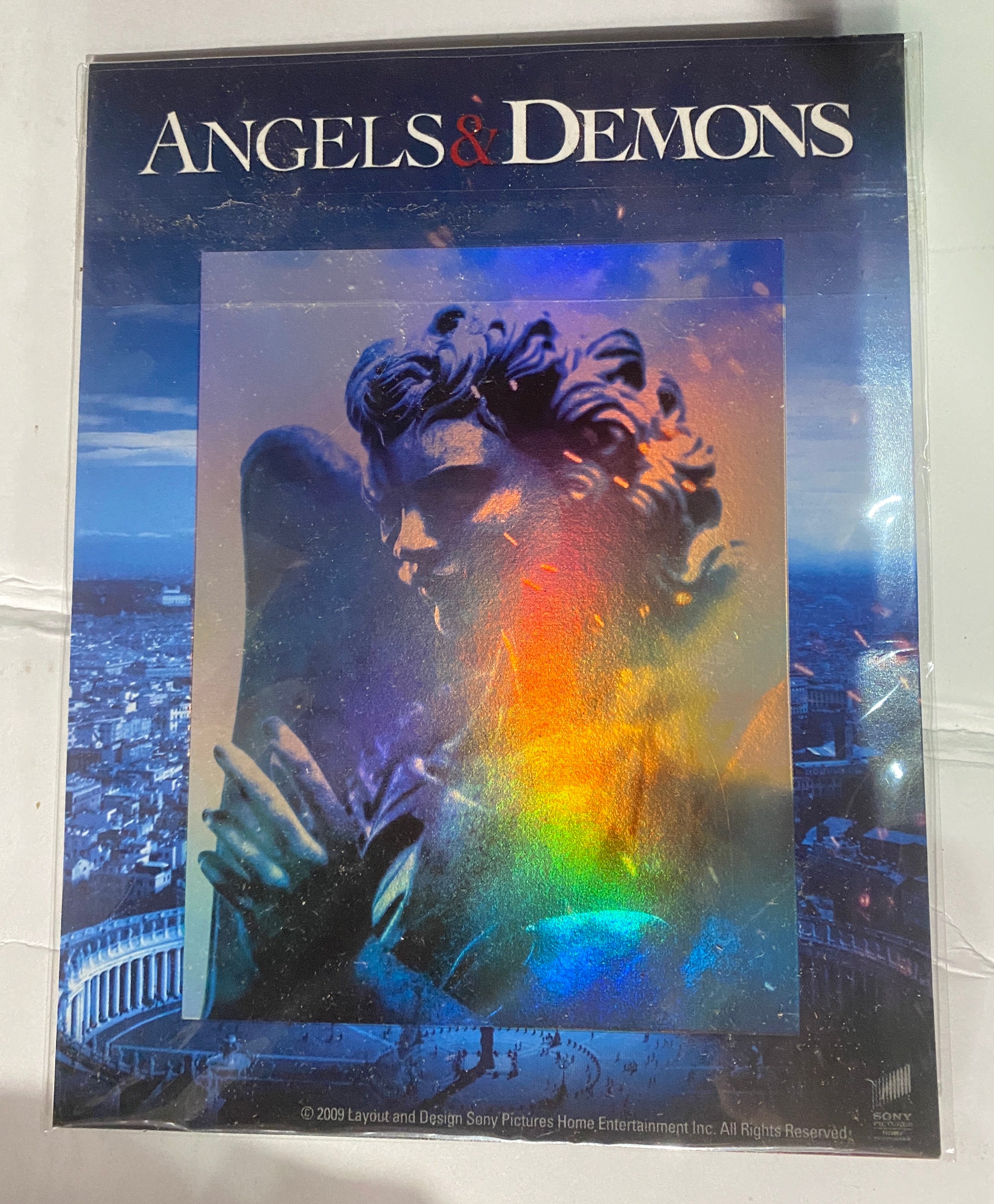 Angels & Demons promotional holofoil double sided card 4.5x6