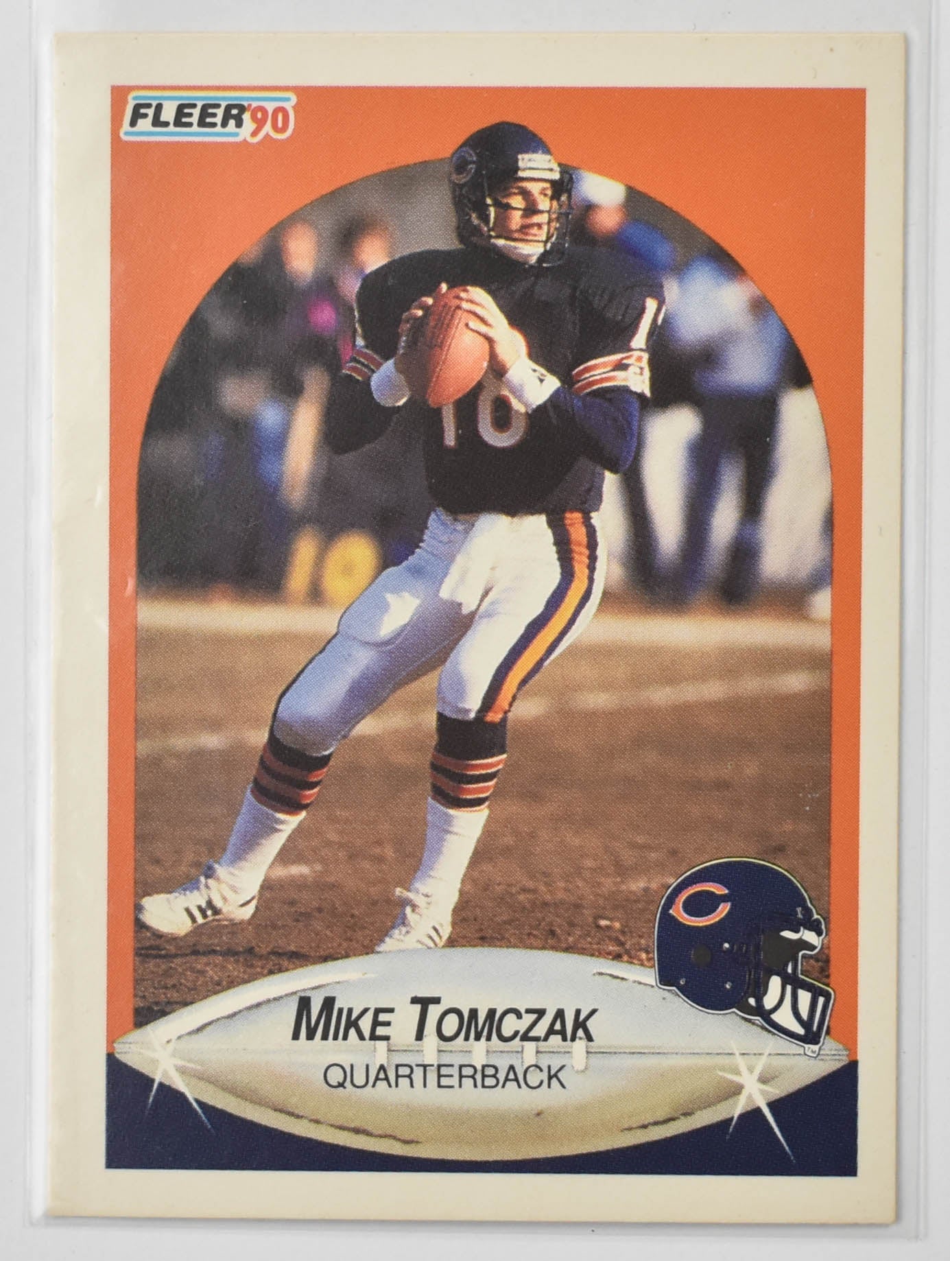 Mike Tomczak Fleer 1990 Chicago Bears