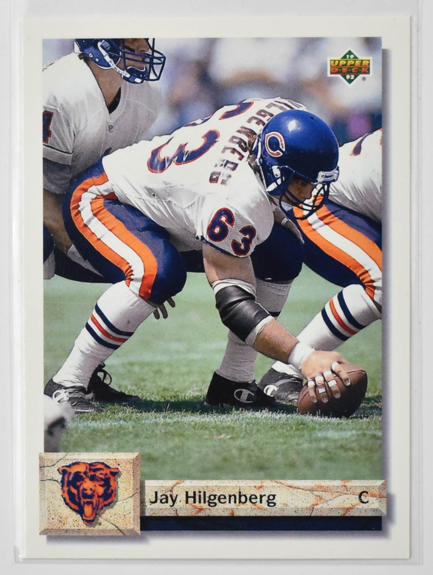 Jay Hilgenberg Upper Deck 1992 Chicago Bears