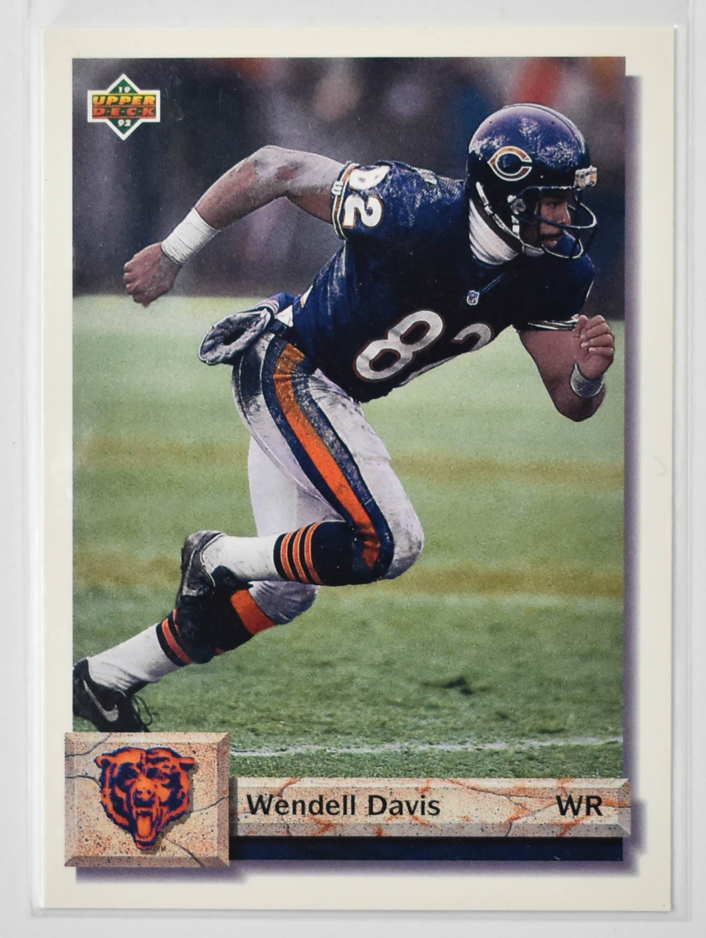 Wendell Davis Chicago Bears Upper Deck 1992