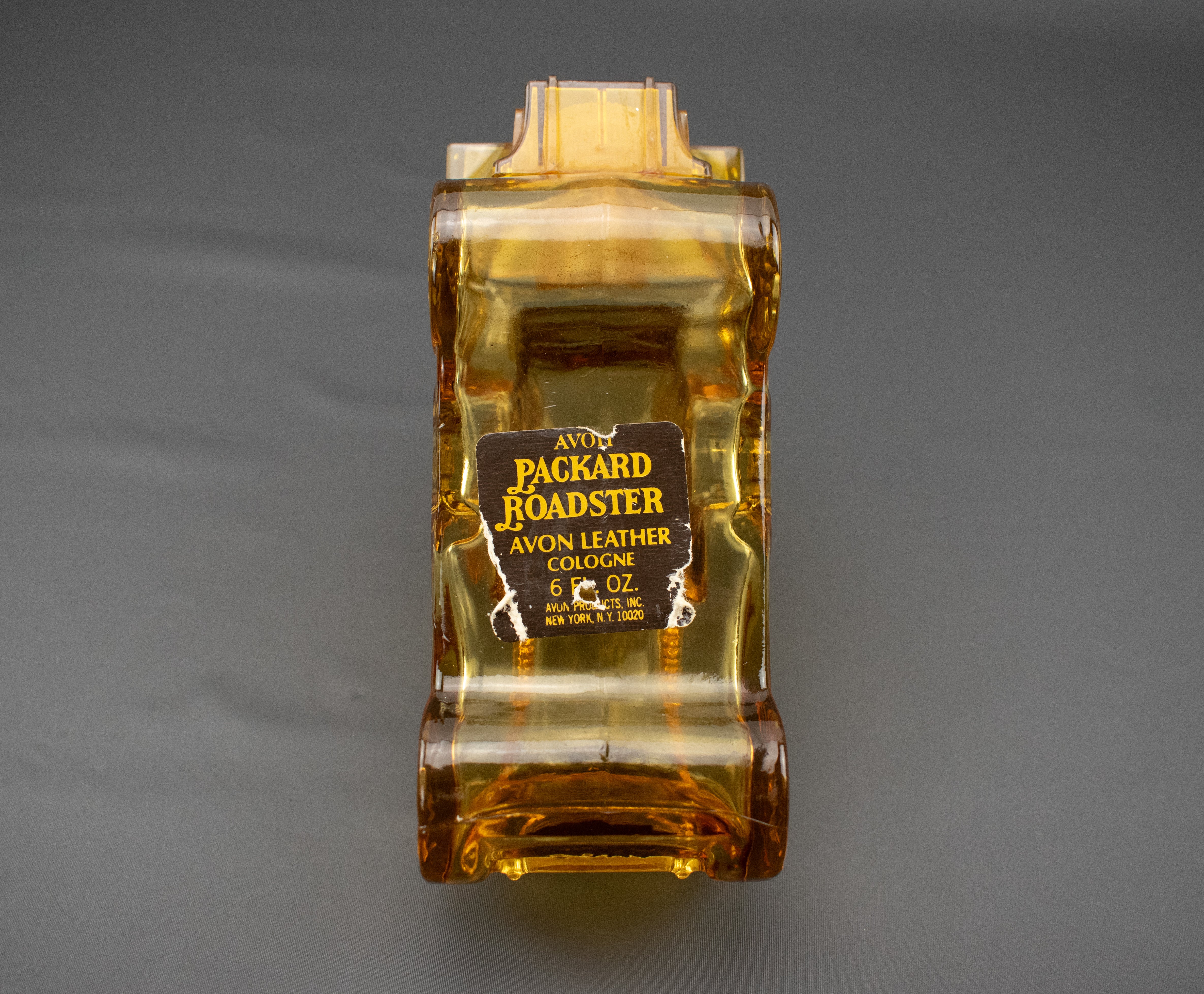 Avon Packard Roadster Avon Leather Cologne 6FL. OZ Glass bottle vintage car