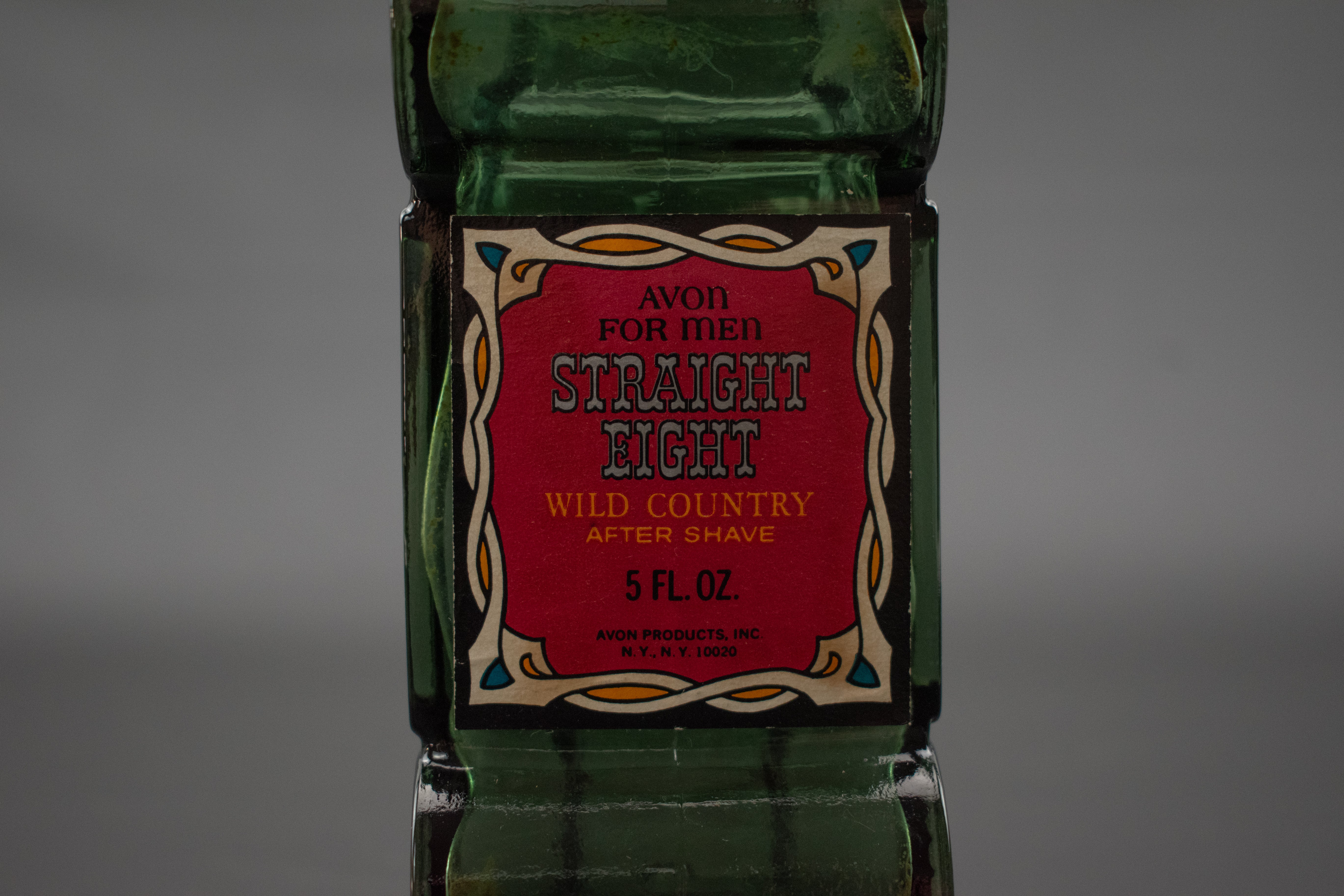 Avon Straight Eight Wild Country After shave bottle 5fl. OZ Used Empty