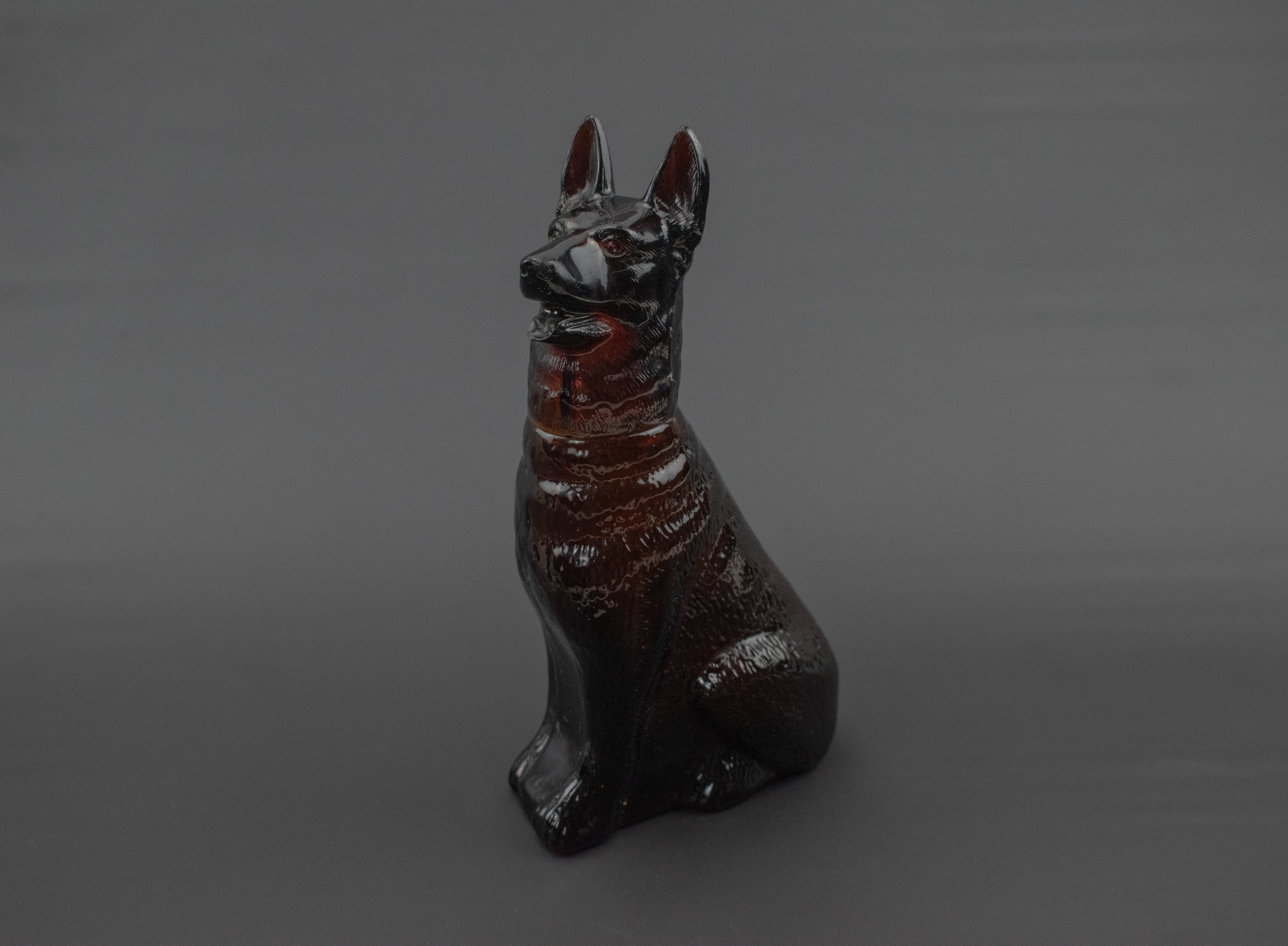 Avon Bottle Used Glass Bottle Dog