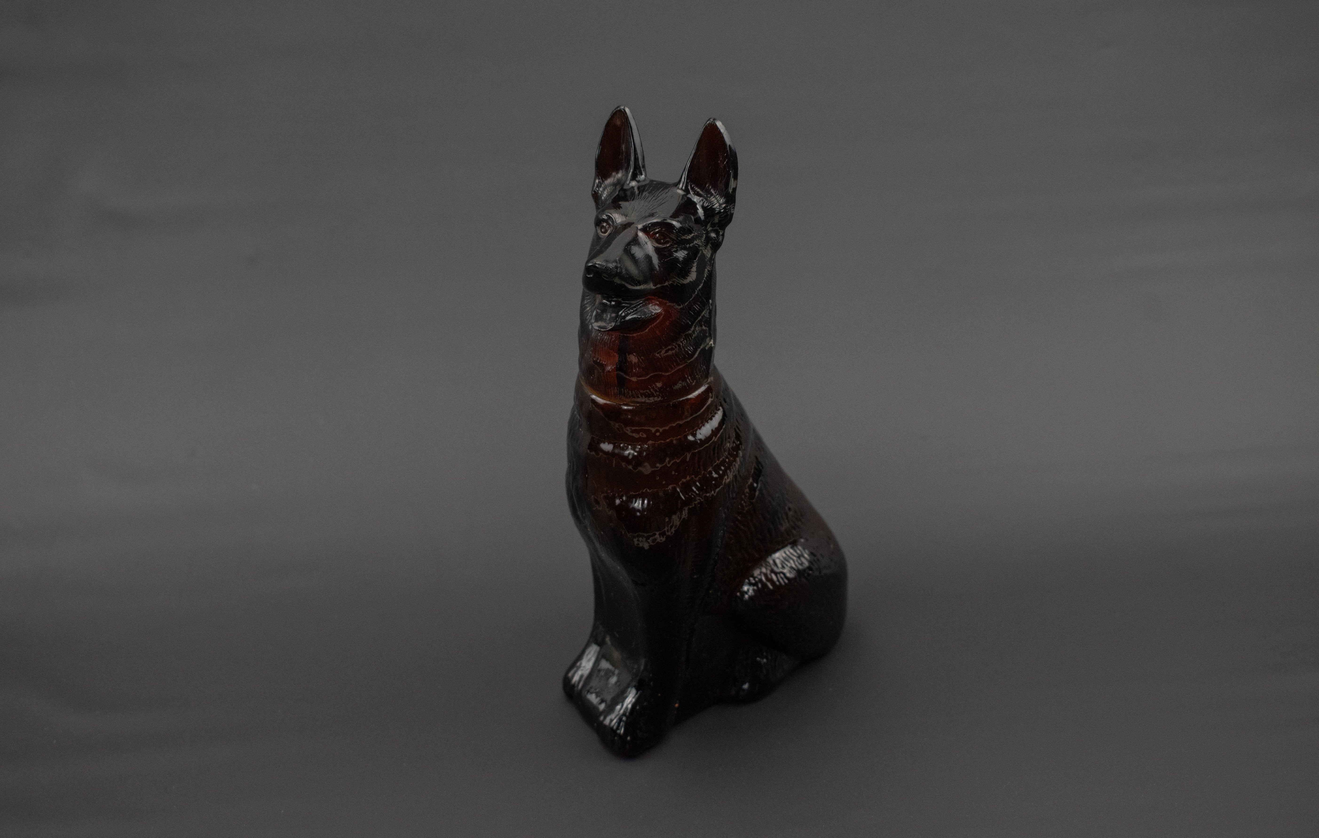 Avon Bottle Used Glass Bottle Dog