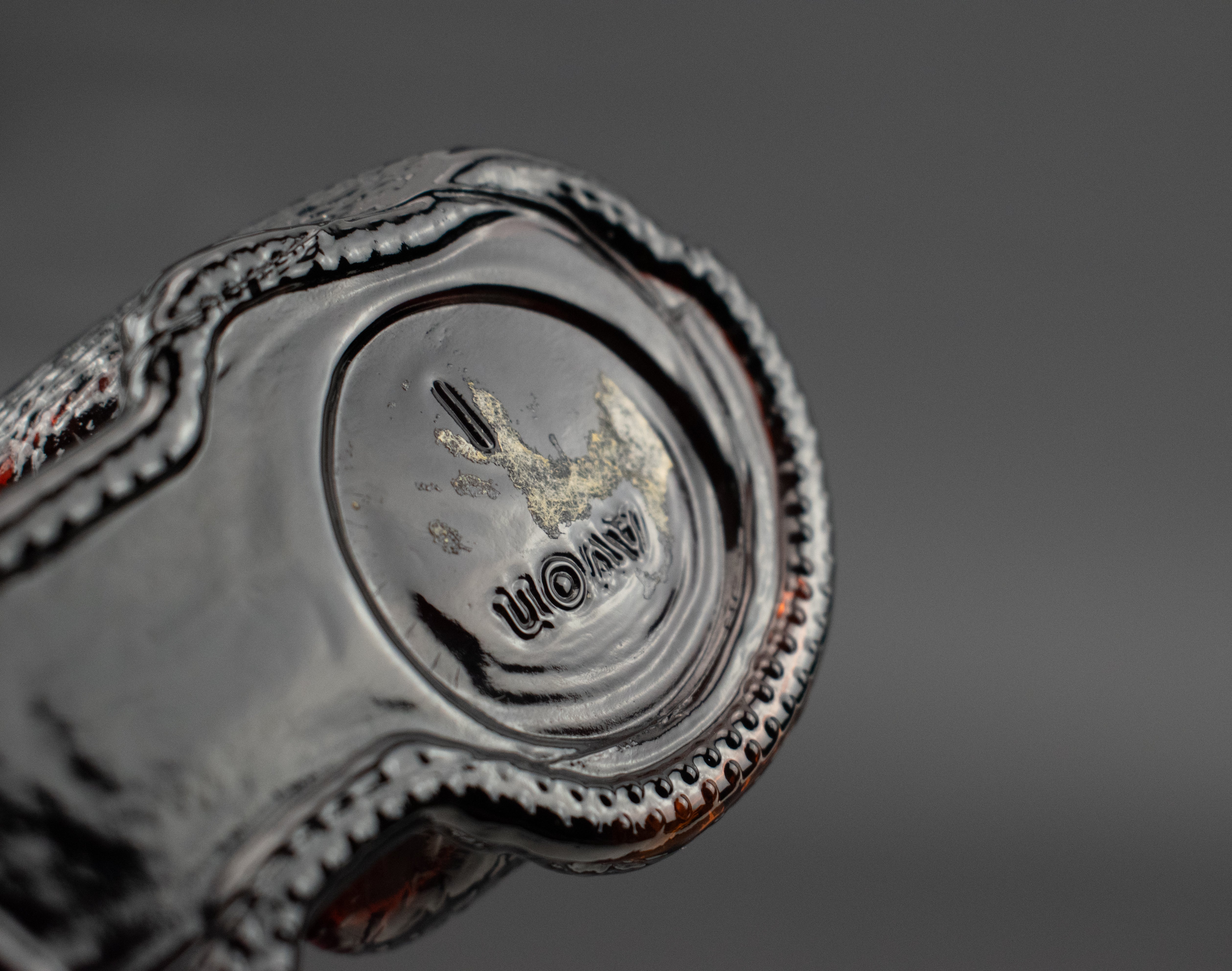Avon Bottle Used Glass Bottle Dog