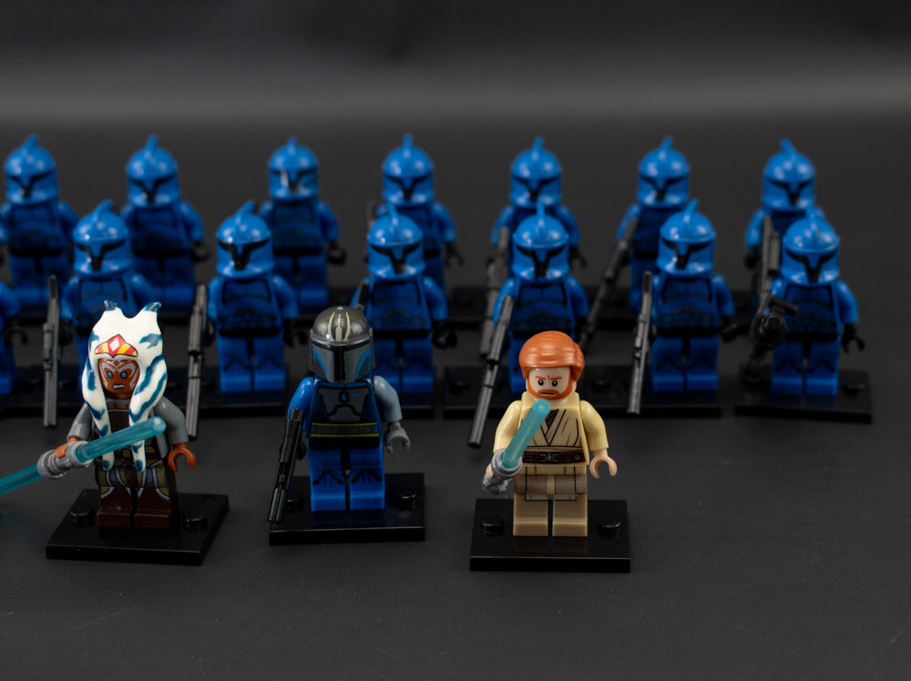Star Wars Mini Figure Lot 22PC Compatible with Legos Blue