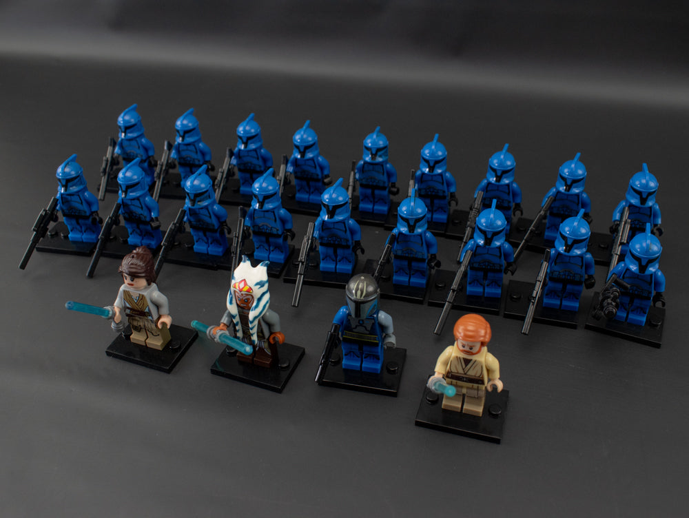 Star Wars Mini Figure Lot 22PC Compatible with Legos Blue