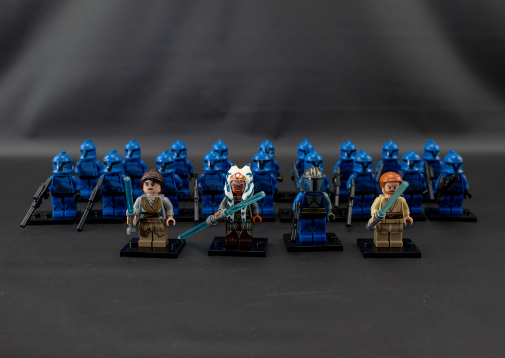 Star Wars Mini Figure Lot 22PC Compatible with Legos Blue