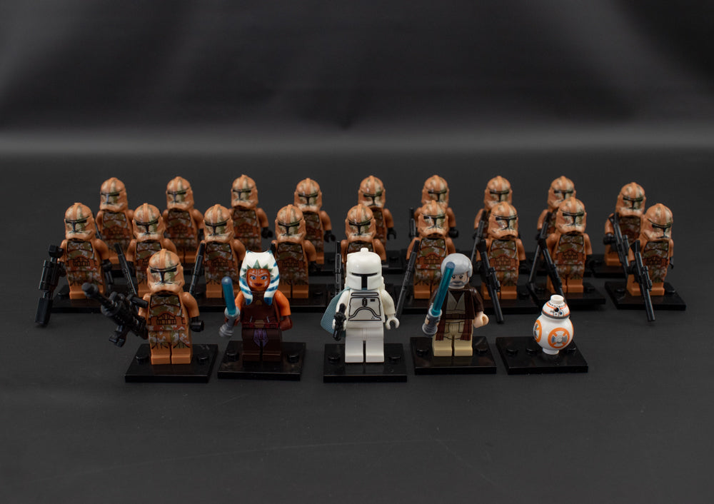 Star Wars Mini Figure 23Pc Lot Compatible with Legos Brown