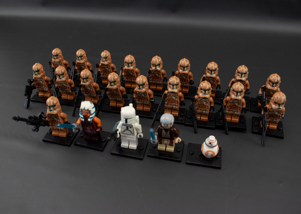 Star Wars Mini Figure 23Pc Lot Compatible with Legos Brown