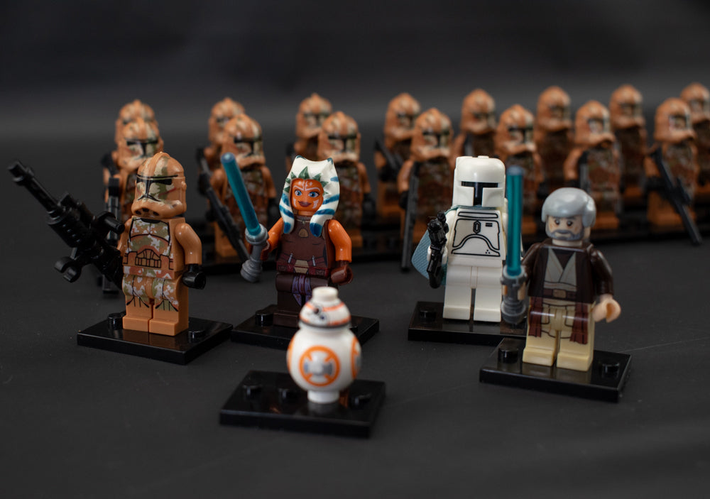 Star Wars Mini Figure 23Pc Lot Compatible with Legos Brown