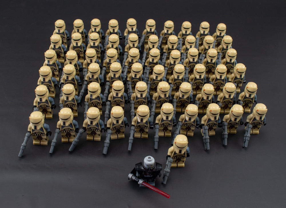 Star Wars Mini Figure 62Pc Lot Compatible with Lego Beach Sand Troopers