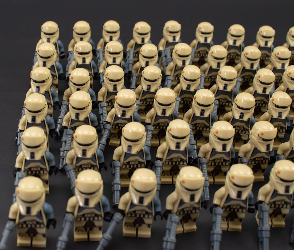 Star Wars Mini Figure 62Pc Lot Compatible with Lego Beach Sand Troopers