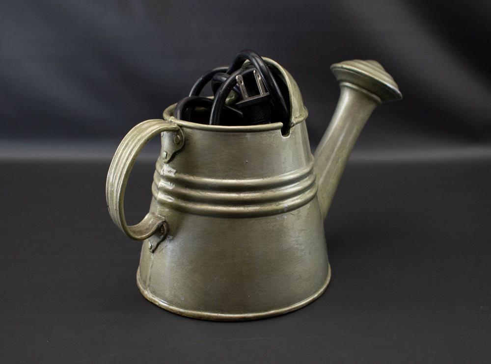 Gardening Water Can Metal Pot with Water Pump Used (Pump Untested)