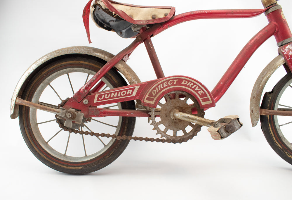 Vintage AMF Junior Direct Drive Red Bike Kids Antique Bicycle