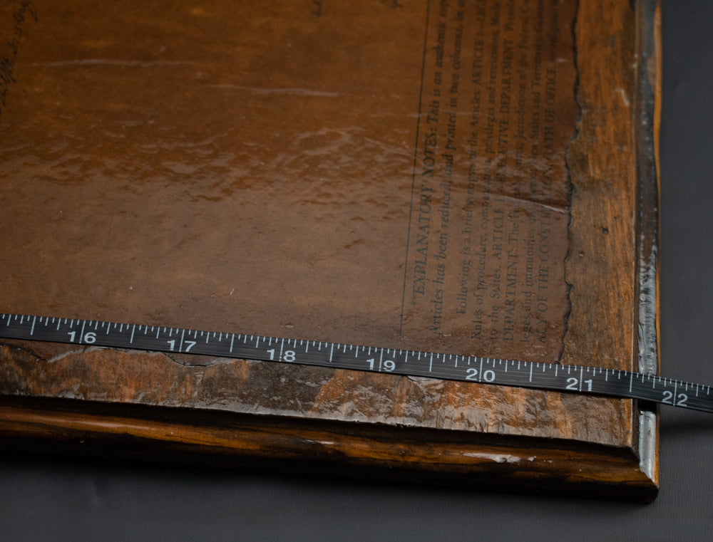Declaration of Independence Authentic Copy 22x14in Sealed Print in Wood