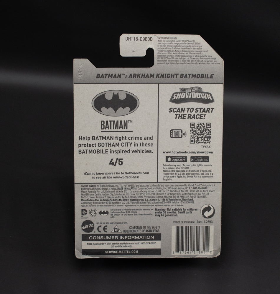 Batman Arkham Knight Batmobile 4 of 5 Hot Wheels Die Cast Car Mattel 2015