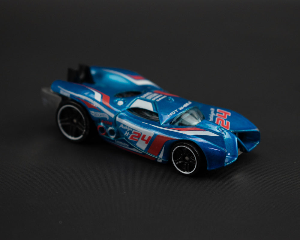 Hot Wheels Blue Die Cast 2007 Mattel 1186 Prototype H 24 Blue Used