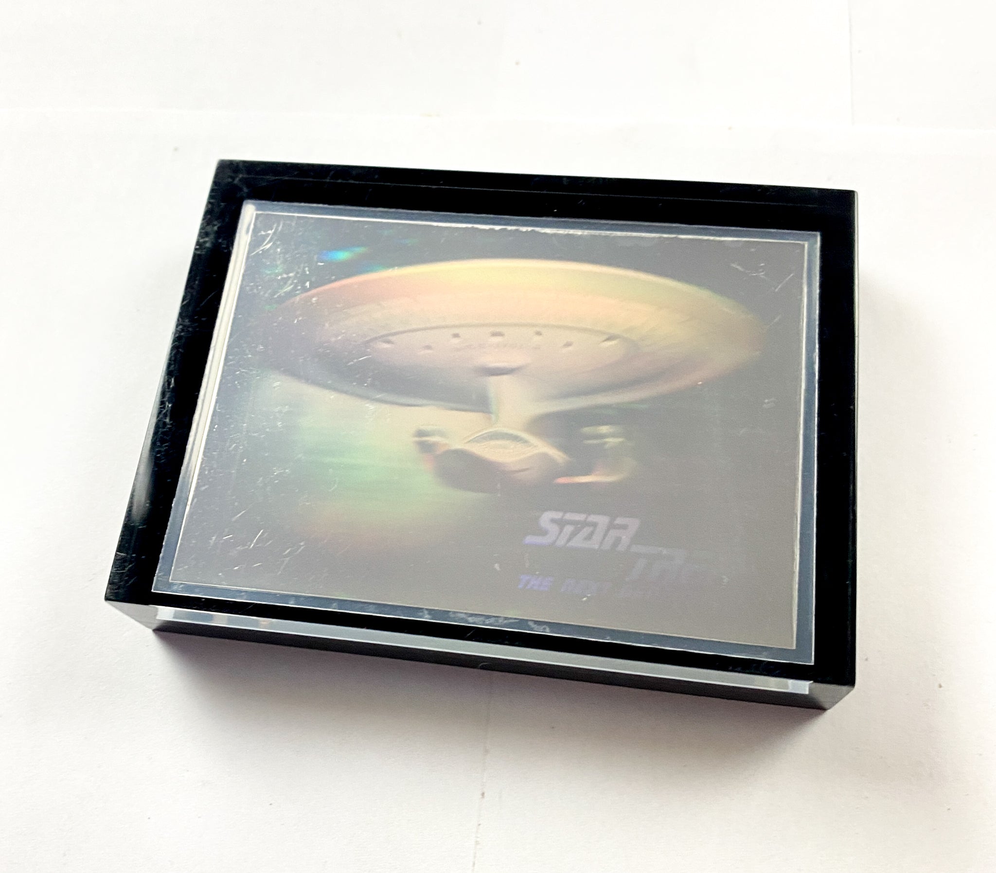 Star Trek The Next Generation Enterprise Paperweight Star Trek Hologram 4in