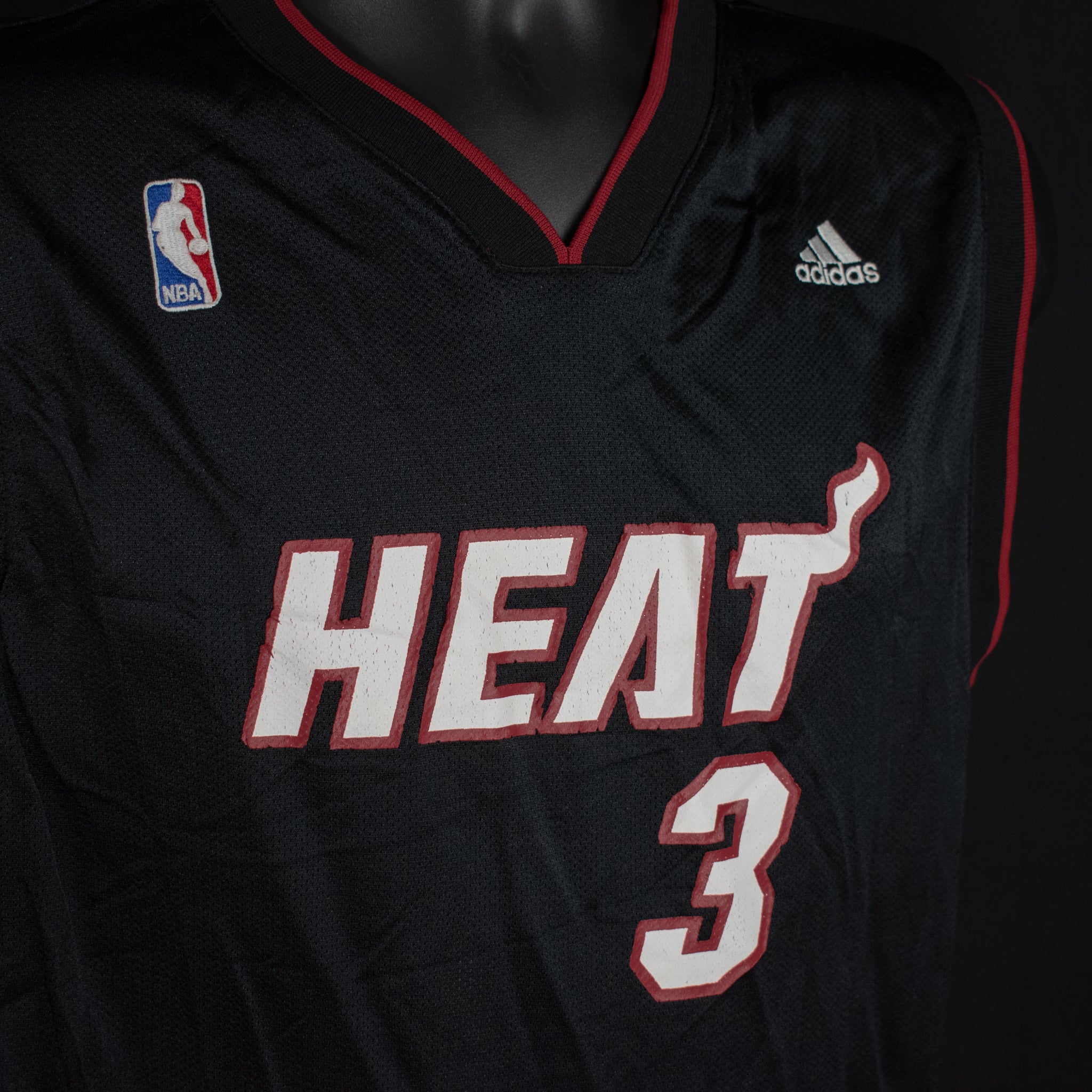 Heat Jersey Adidas Wade Authentic NBA X-Large Youth Kids Pullover Jersey
