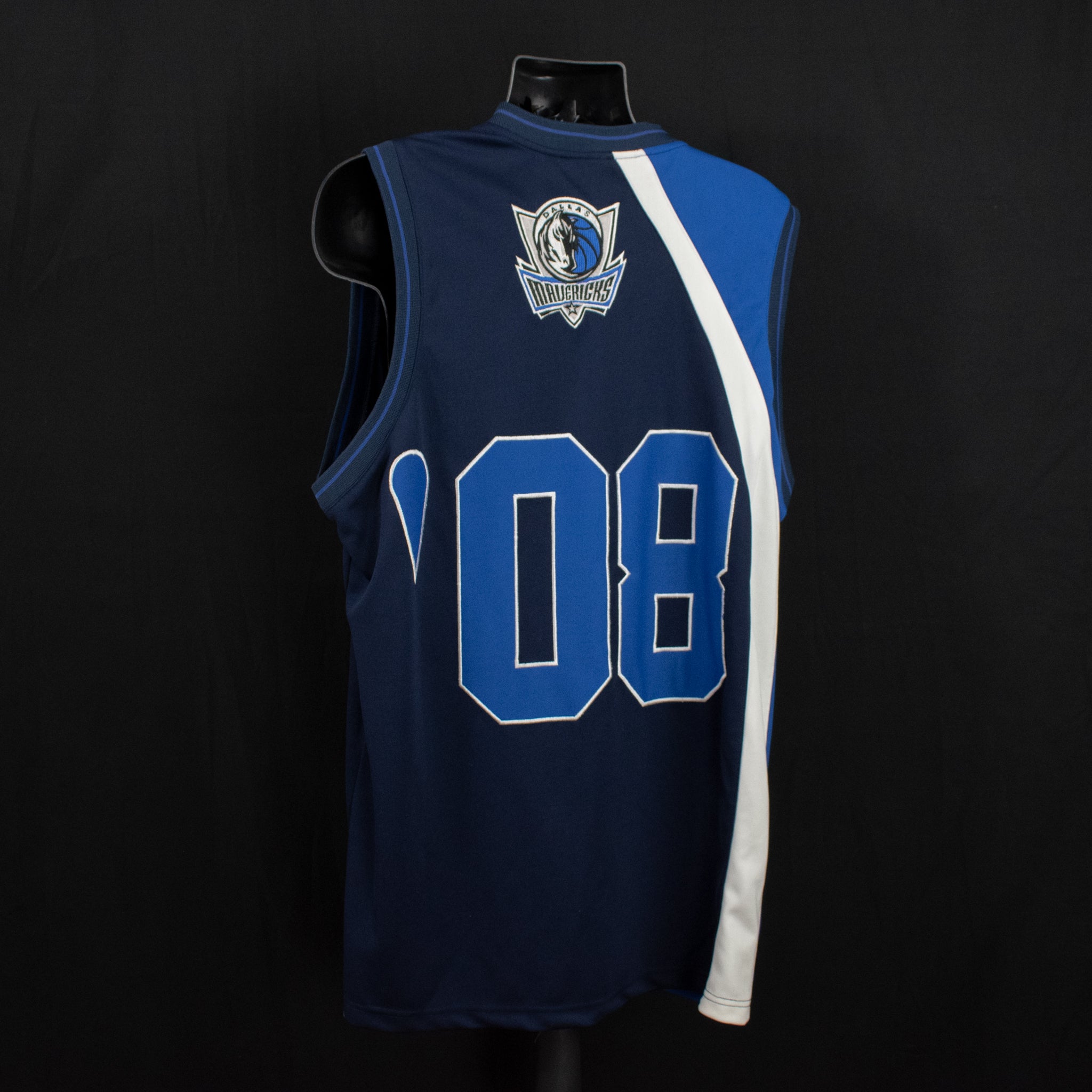 Dallas Mavericks #08 NBA Jersey Authentic XL Men G3 Sports USED Blue Pullover
