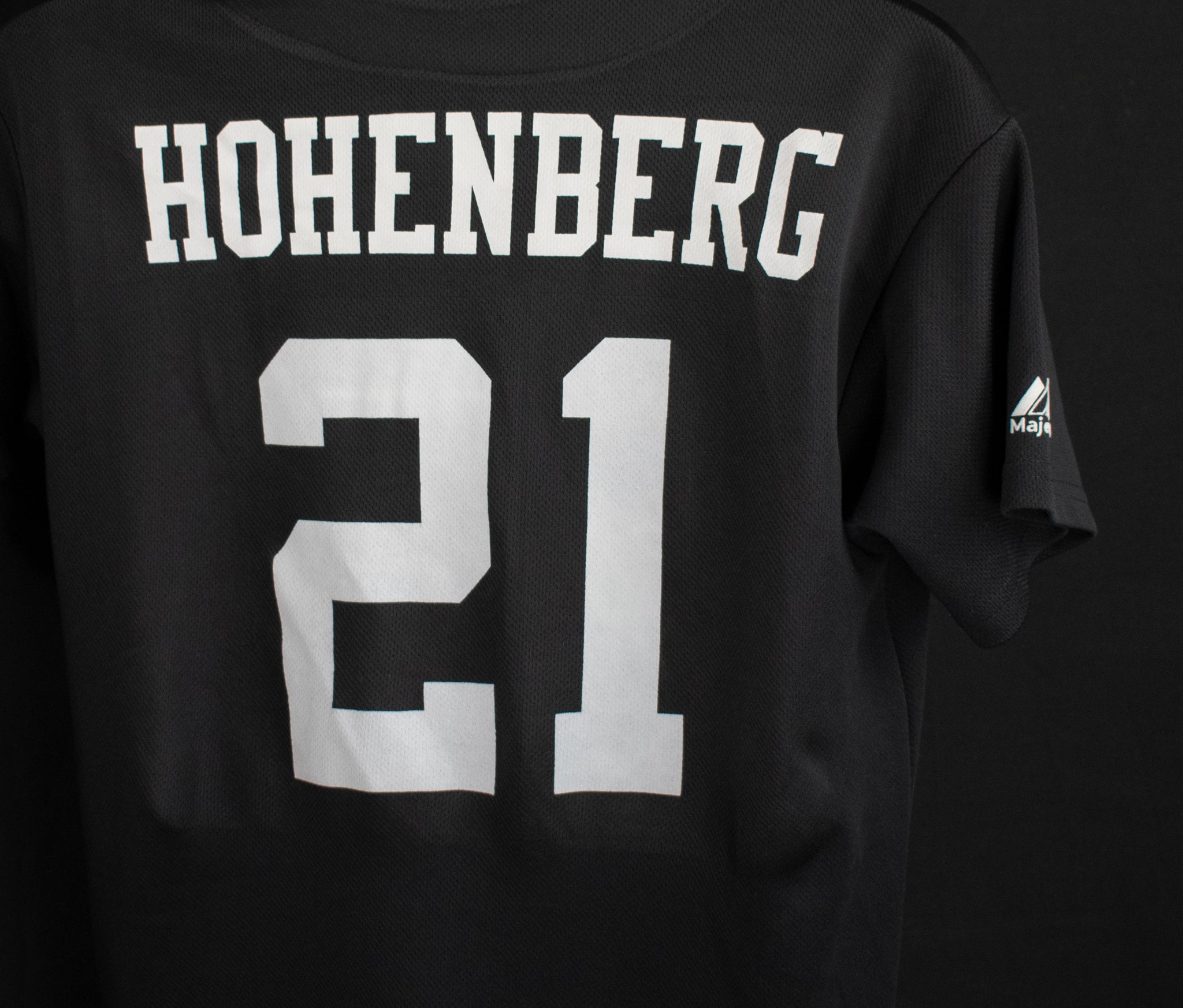 Colorado Rockies Shirt Baseball XL Youth Jersey Black Majestic Button Up