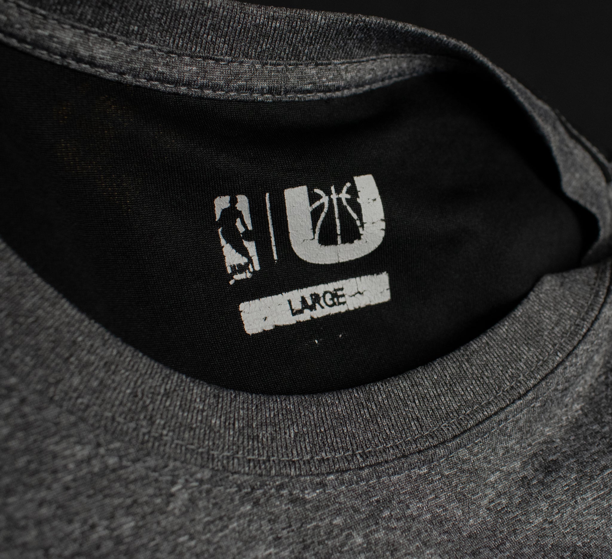 Golden State Basketball Shirt Large NBA 30 Steph Curry Lightweight Shirt Gray