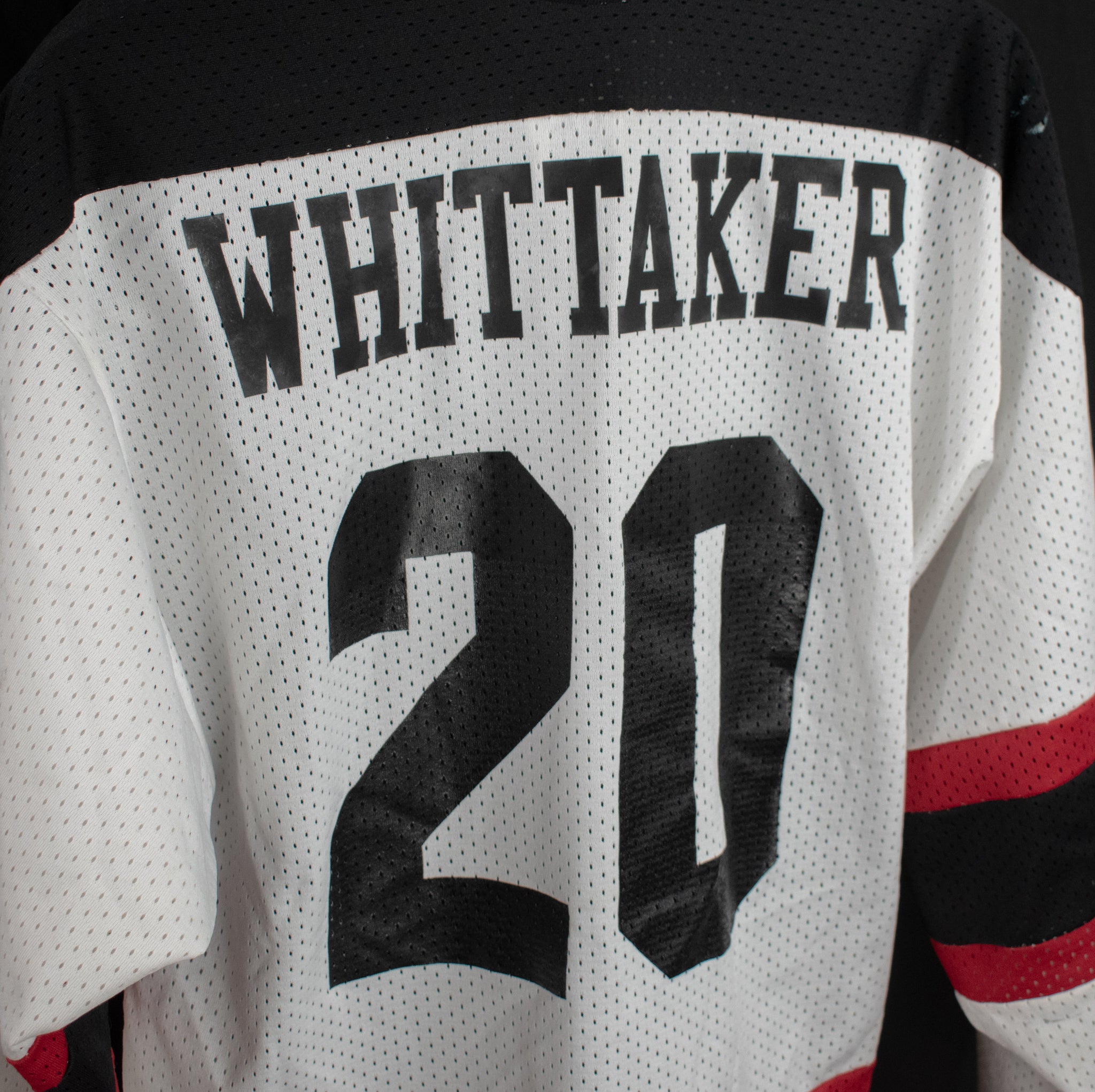 Athletic Hockey Jersey Medium Tri-County Saints Whittaker 20 White Black Red Youth Hockey