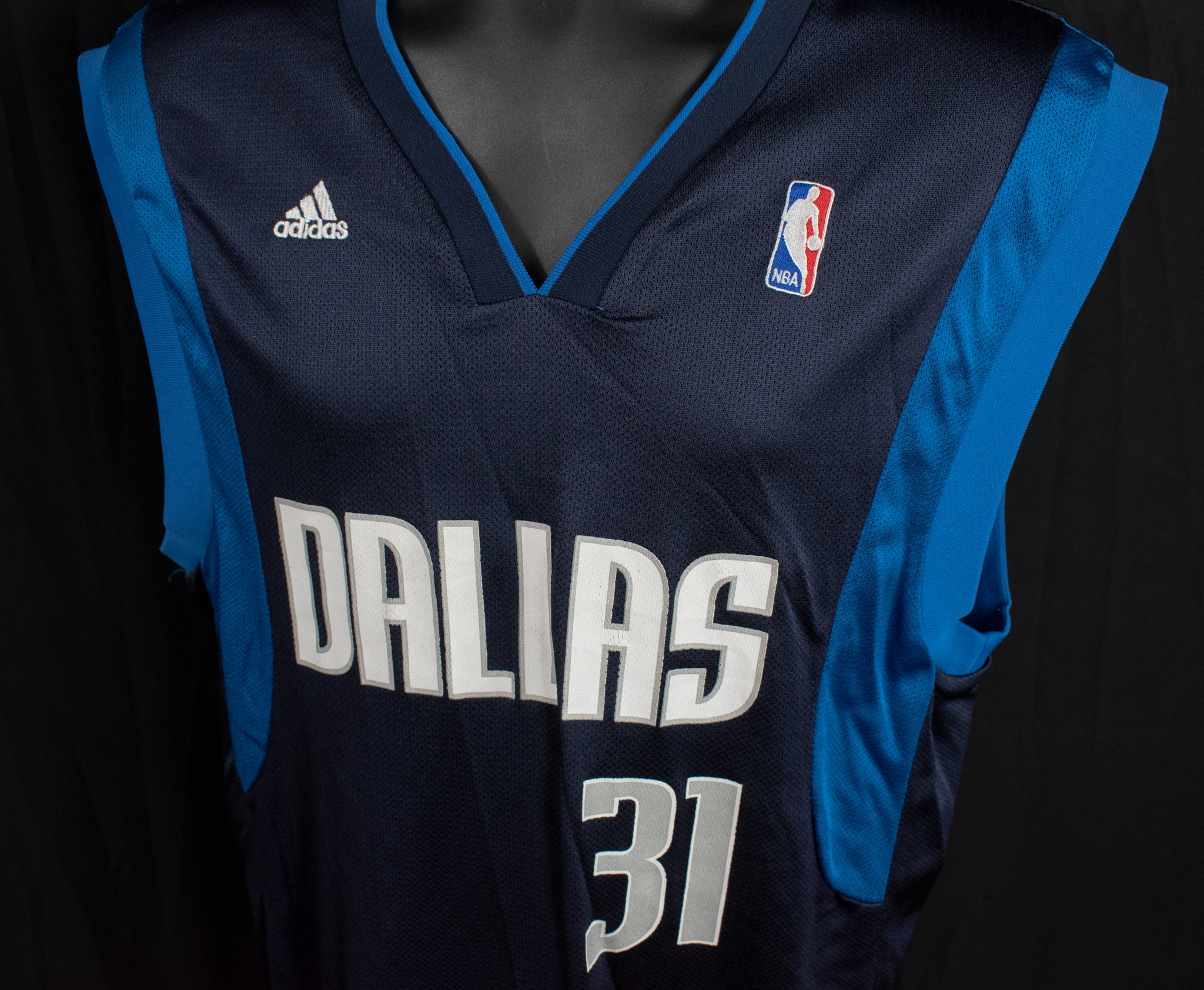 Dallas Mavericks NBA Jersey Medium Adidas Jason Terry 31 Authentic Adult Jersey Blue