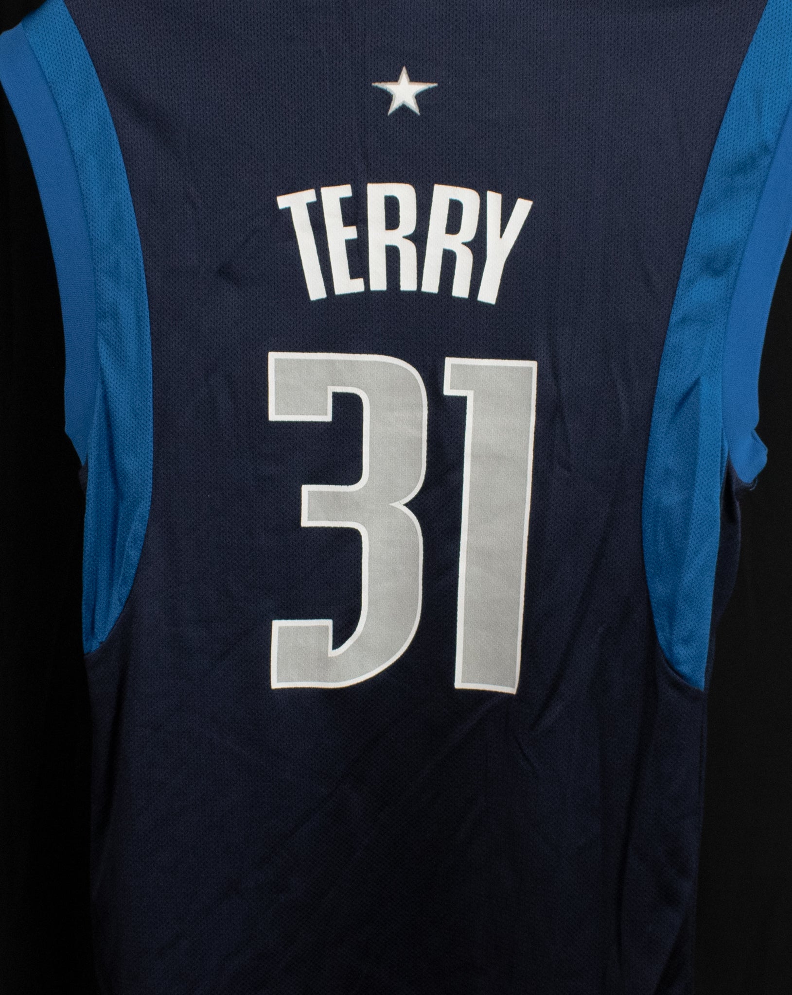Dallas Mavericks NBA Jersey Medium Adidas Jason Terry 31 Authentic Adult Jersey Blue