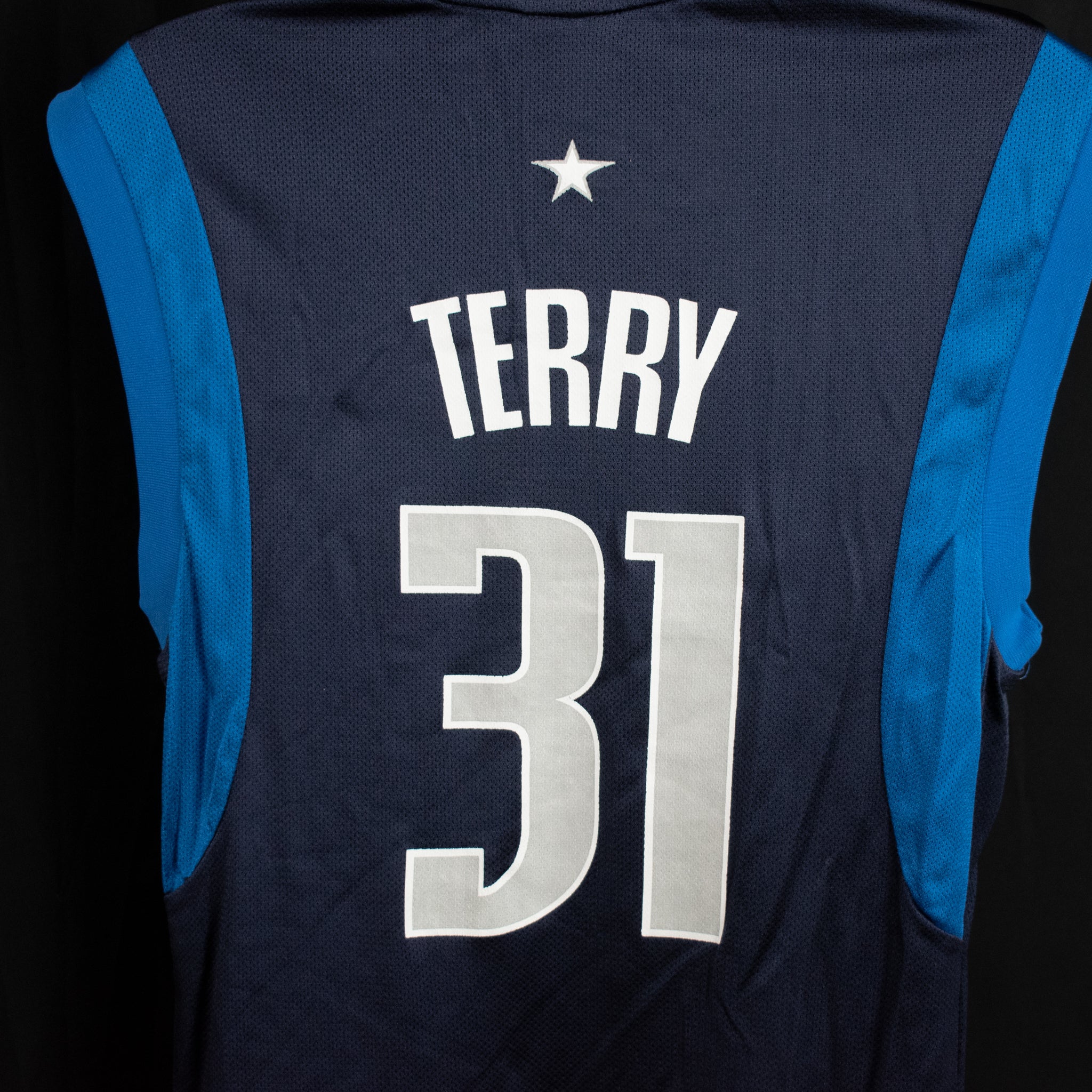 Dallas Mavericks NBA Jersey Medium Adidas Jason Terry 31 Authentic Adult Jersey Blue
