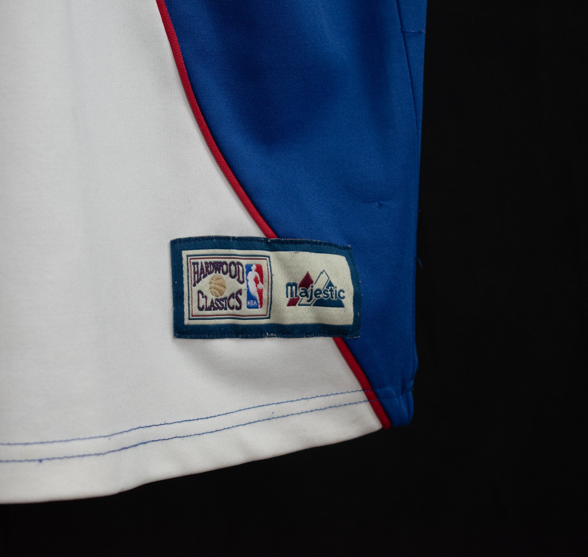 Hardwood Classics 76ers NBA Jersey XL Basketball HWC Near Mint Blue Red