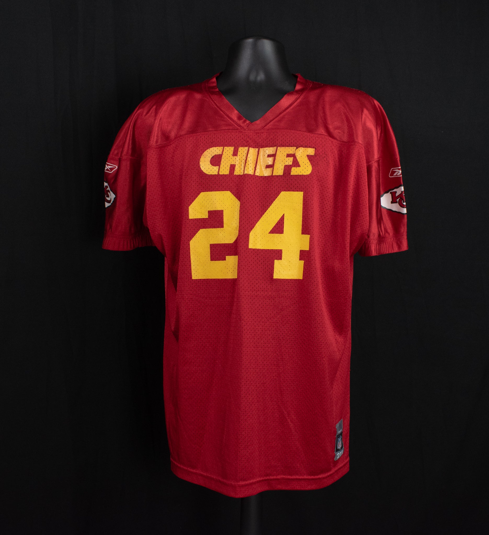 Kansas City Chiefs Jersey 24 Red Reebok  2XL Women Jersey