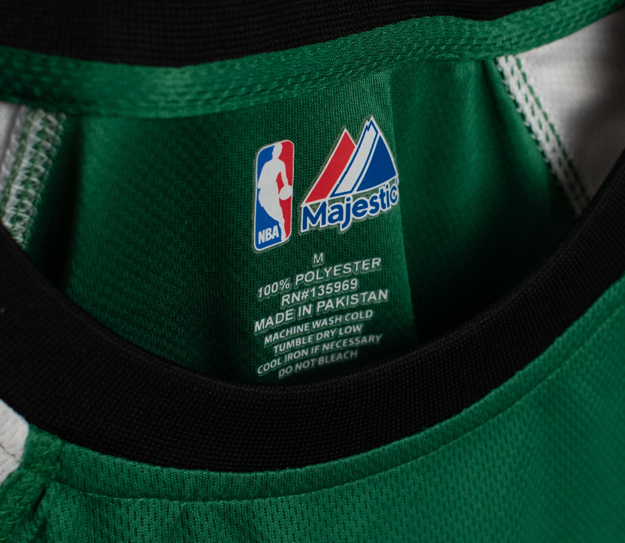 Celtics NBA Basketball Medium Green Shirt Jersey Majestic Authentic Kids Adidas