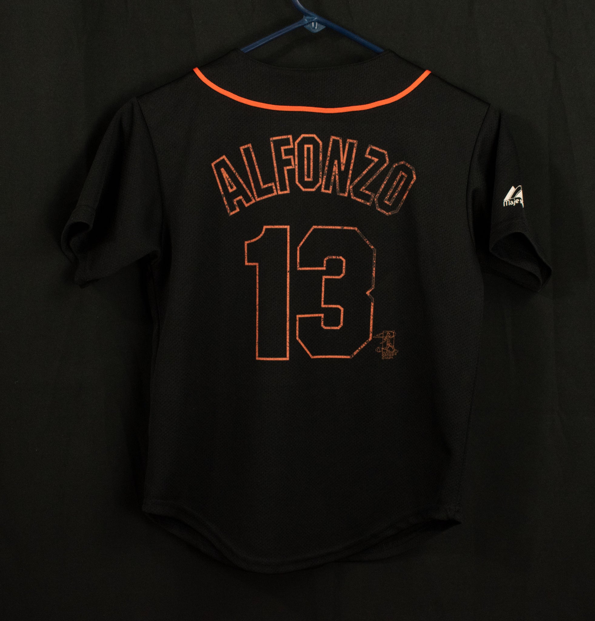 Giants Majestic MLB Baseball Jersey Small 13 Alfonzo Baseball Jersey Youth Kids