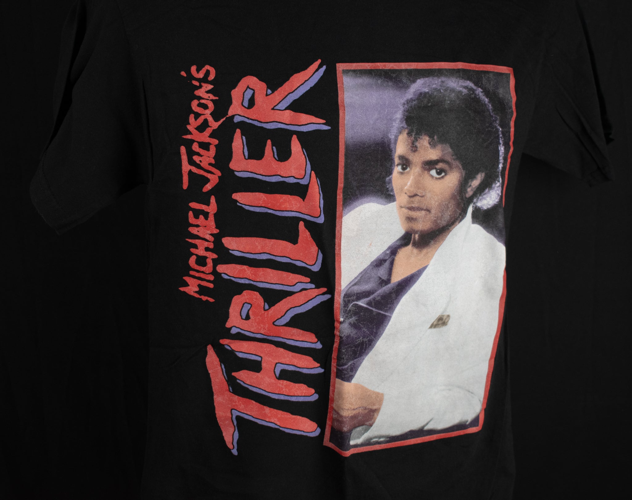 Micheal Jackson’s Thriller T-Shirt Authentic Adult Mens Small Black Shirt Used