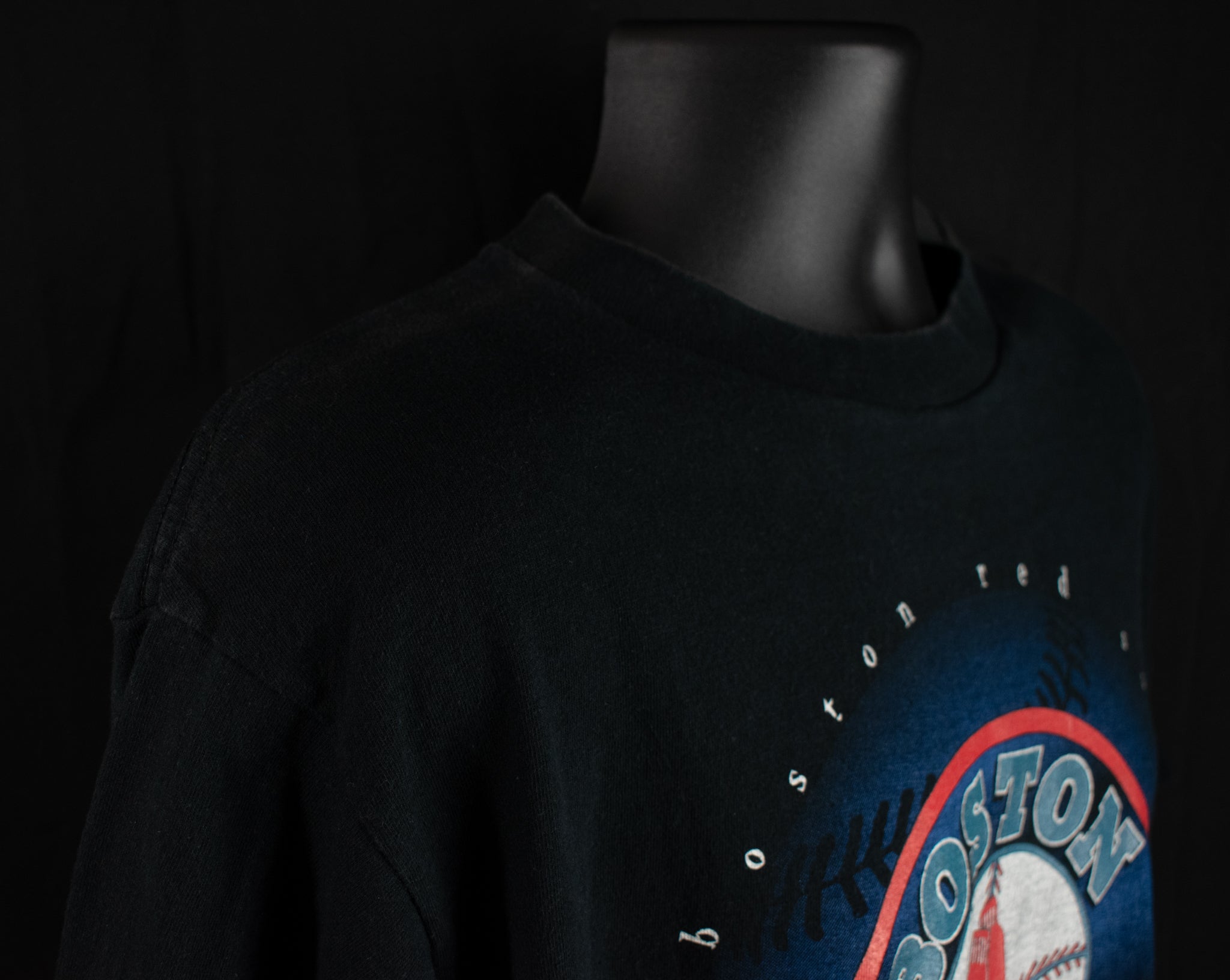 Boston Red Sox Vintage 1995 T-Shirt Large Authentic Branded Underground Black Adult Mens Used