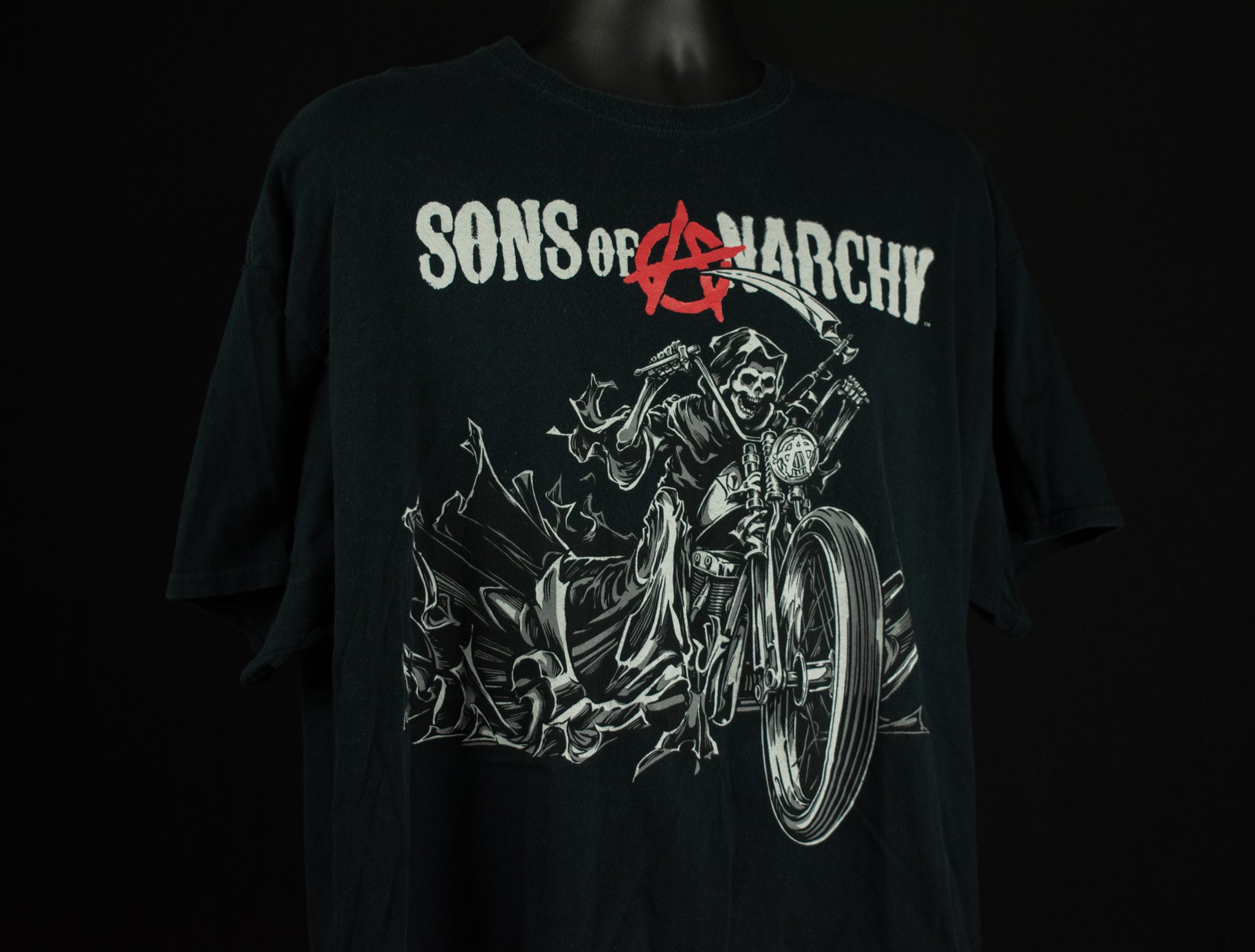 Sons of Anarchy Men T-Shirt XXL Black Motorcycle T-shirt