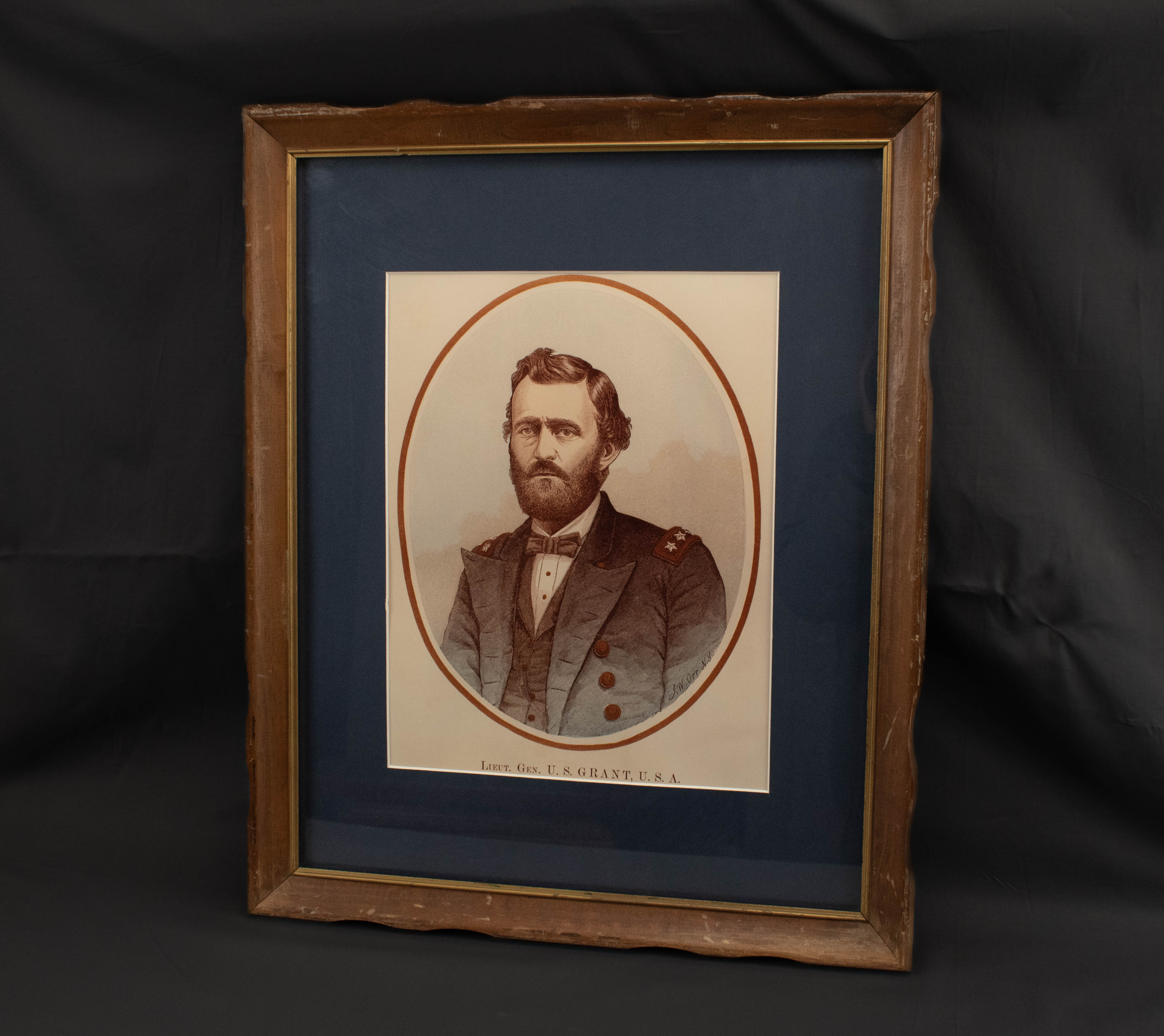 Lieut Grant USA Frame Historical Photo Framed Vintage 22x18